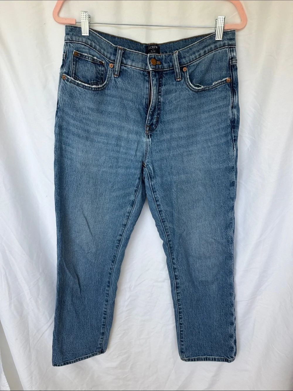J. Crew Womens Blue Denim Jeans- Slim Boyfriend cut